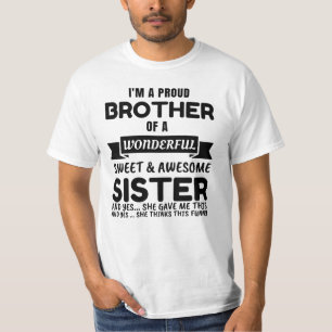 Camiseta Hermano Y Su Hermana Increíble