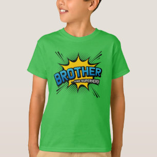 Camiseta Hermano y superhéroe - Estilo de cómic