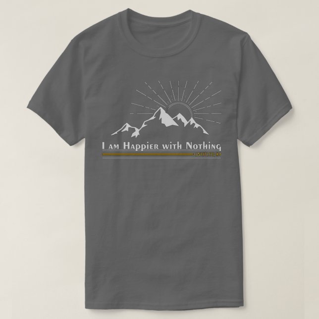Camiseta Hermanos Avett, soy feliz sin nada (Diseño del anverso)