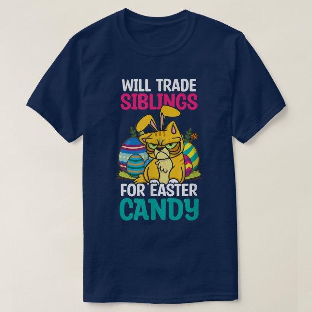 Camiseta Hermanos Comerciales De Easter Candy Design Easter (Diseño del anverso)