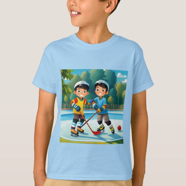 Camiseta Hermanos de jugadores de hockey (Anverso)