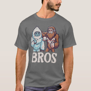 Camiseta Hermanos divertidos Sasquatch Yeti hombres mujeres