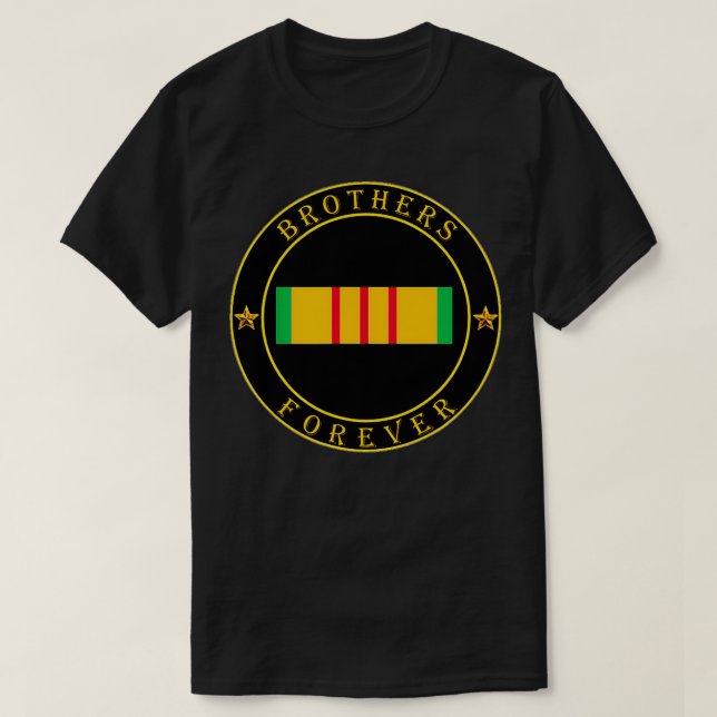Camiseta Hermanos para siempre naranjas agentes veteranos V (Diseño del anverso)