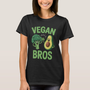 Camiseta Hermanos Veganos Brócoli Aguacate Divertido