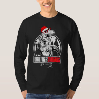 Camiseta Hermanosaurio Pijamas Navideñas De Dinosaurio A Ju