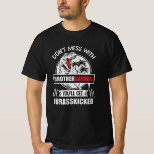 Camiseta HermanoSaurus Hermano de Dinosaurio Divertido Rega