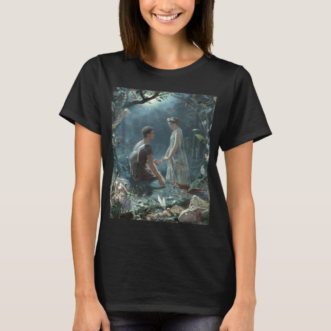 Camiseta Hermia Lysander & hadas Sueño de una noche de vera (Anverso)