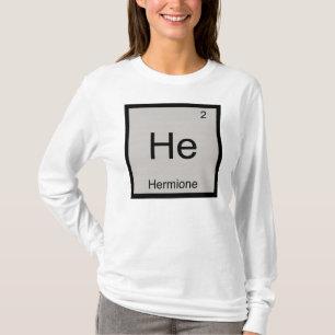 Camiseta Hermione Nombre Elemento Químico Tabla Periódica