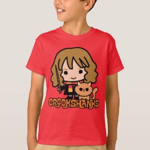 Camiseta Hermione y Crookshanks de dibujos animados