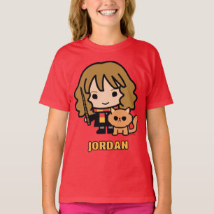 Camiseta Hermione y Crookshanks de dibujos animados