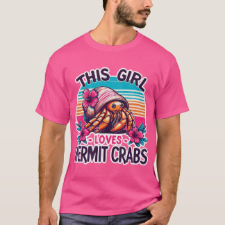 Camiseta Hermit Crab Lover Shirt Ocean Animal Mascota Hermi