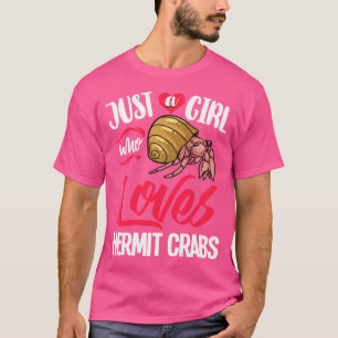 Camiseta Hermit Crab Mascota concha Hábitat