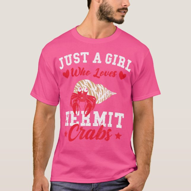 Camiseta Hermit Crab Sólo Un Chica Que Ama Hermit Cr Crab S (Anverso)