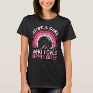 Camiseta Hermit Crab Vintage Retro Sólo Un Chica Que Lo Ama