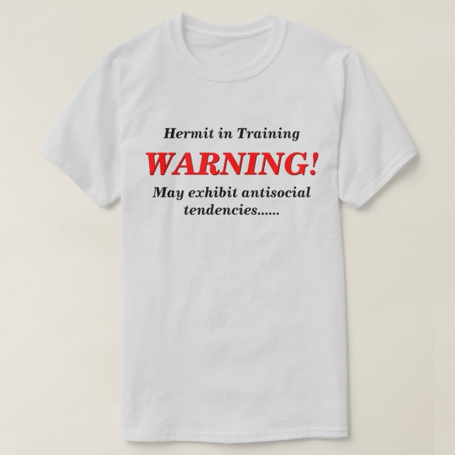 Camiseta Hermit en la formación de las LT antisociales (Diseño del anverso)