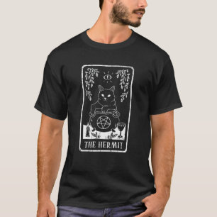 Camiseta Hermit Witch Cat Arot Card Pagan Goblincore Gótico