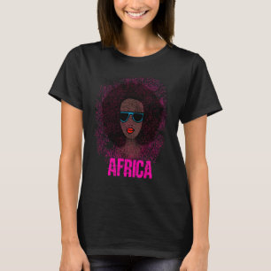 Camiseta Hermosa África mujeres afro cabello safari orgullo