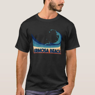 Camiseta Hermosa Beach California Retro Surf Vela & Fis