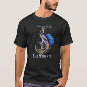 Camiseta Hermosa Beach California Swordfish Marlin Ocean Fi