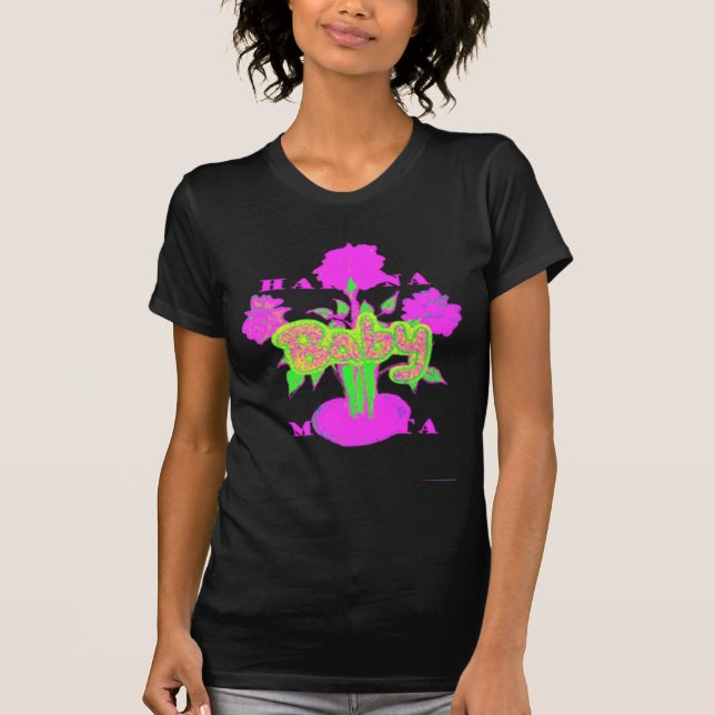 Camiseta Hermosa Bebé Asombrosa Floral Inspiradora Rosa (Anverso)