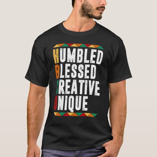 Camiseta Hermosa Blessed Creative Unique Hbcu Apparel Para  (Anverso)