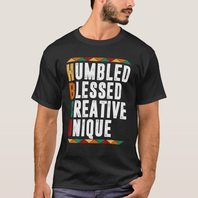 Camiseta Hermosa Blessed Creative Unique HBCU Apparel Para  (Anverso)