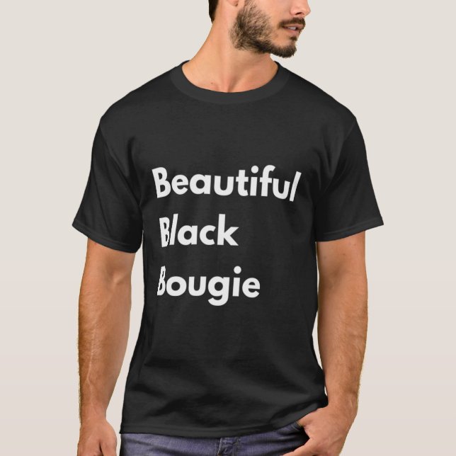 Camiseta Hermosa Bougie negra (Anverso)