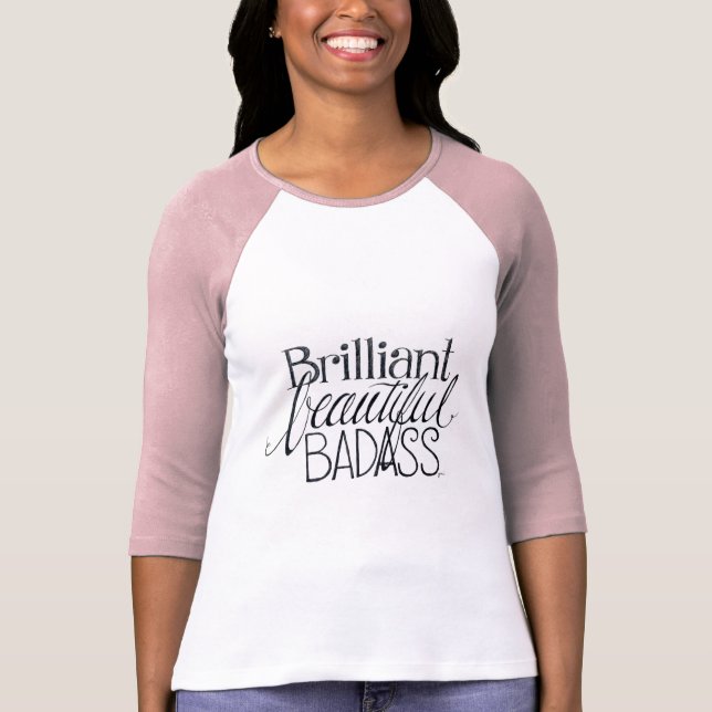 Camiseta hermosa brillante de Badass (Anverso)