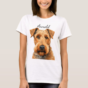 CAMISETA HERMOSA CARA DE PERRO TERRIER AIRDALE
