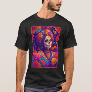 Camiseta Hermosa Catrina Mexicana Española Catrina Mexicana
