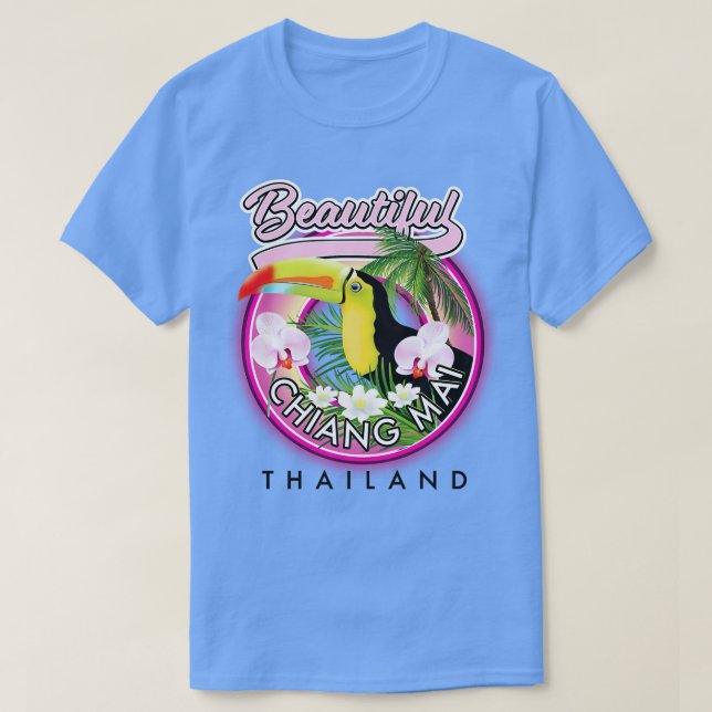 Camiseta Hermosa Chiang Mai Tailandia (Diseño del anverso)