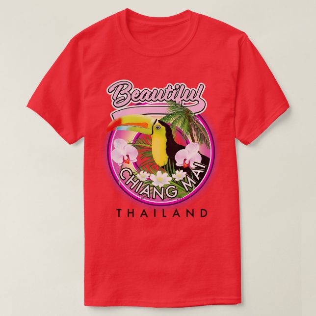 Camiseta Hermosa Chiang Mai Tailandia (Diseño del anverso)