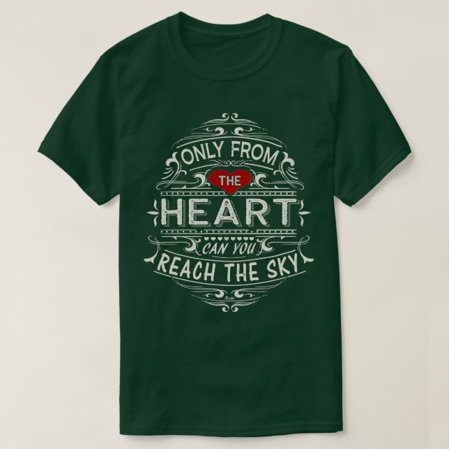 Camiseta Hermosa cita de Rumi (Diseño del anverso)
