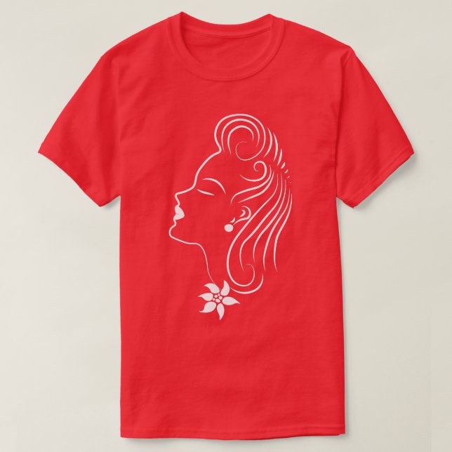 Camiseta Hermosa dama (Diseño del anverso)