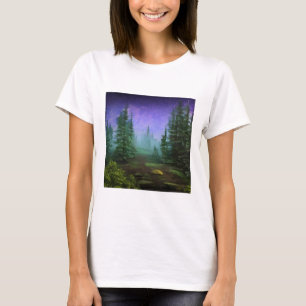 Camiseta Hermosa escena de la naturaleza Moonlight