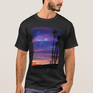 Camiseta Hermosa escena de playa California Ocean Sunset Pa