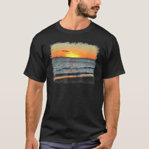 Camiseta Hermosa escena de playa California Waves Sunset Pa