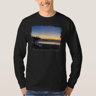 Camiseta Hermosa escena de playa California Waves Sunset Pa