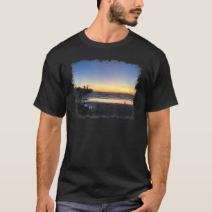 Camiseta Hermosa escena de playa California Waves Sunset Pa