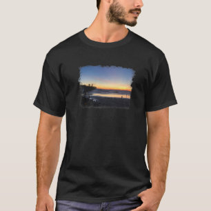 Camiseta Hermosa escena de playa California Waves Sunset Pa