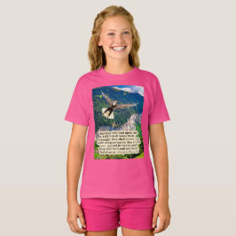 Camiseta Hermosa Escritura de Águila Isaías 40:31