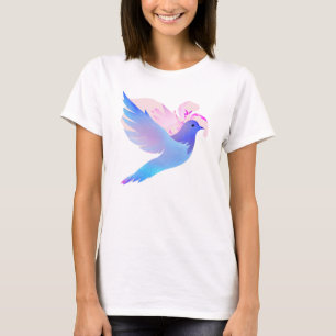 Camiseta Hermosa estufa azul acuarela