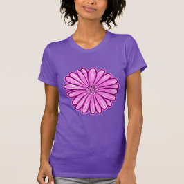 Camiseta Hermosa flor de margarita, Ilustracion de semitono