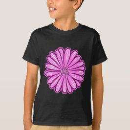 Camiseta Hermosa flor de margarita, Ilustracion de semitono