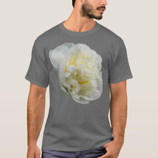 Camiseta Hermosa Flor de Peones Blancos