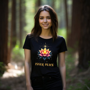 Camiseta Hermosa flor Lotus de paz interior