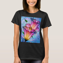 Camiseta Hermosa flor y mariposa