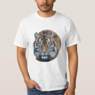 Camiseta Hermosa foto del rostro del tigre de Bengala