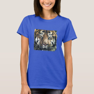 Camiseta Hermosa foto del rostro del tigre de Bengala