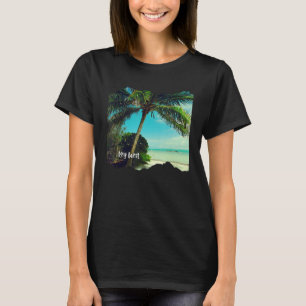 Camiseta Hermosa fotografía del cielo azul de Key West Flor